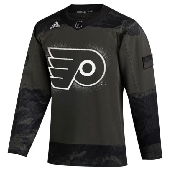 EUC Men's PHILADELPHIA FLYERS Military Appreciation Carter Hart Jersey | Size 44 - Picture 1 of 14